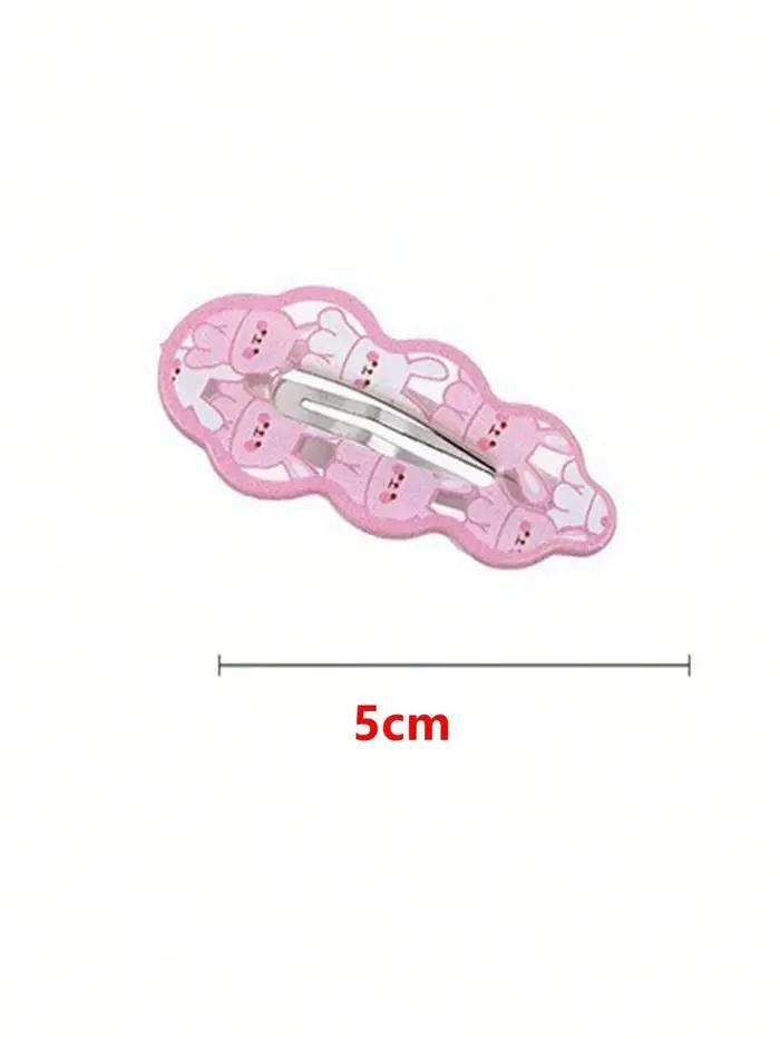 Pinces à cheveux lapin rose mignon, pince à frange, pince à cheveux latérale, accessoires pour cheve