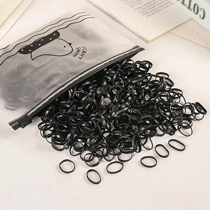 1000/2000 pièces couleur enfants élastique jetable noir Transparent haute élasticité aucun dommage a