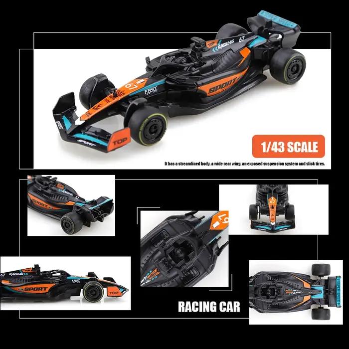 (ACagé) Jouet de voiture de course modèle en alliage 1.43, voiture de course à traction en alliage d