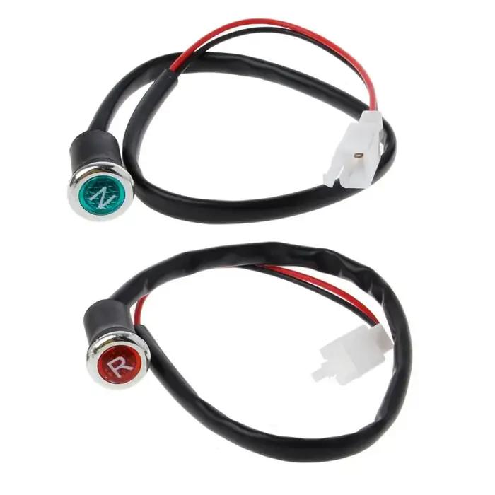Indicateur lumineux de marche arrière pour moto, 2 pièces, N/R, pour ATV, 50cc, 110cc, 125cc, 150cc,
