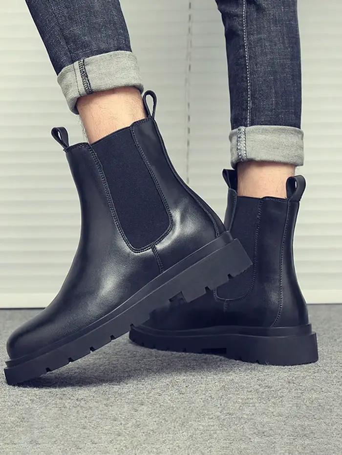 Bottines à double élasticité pour hommes