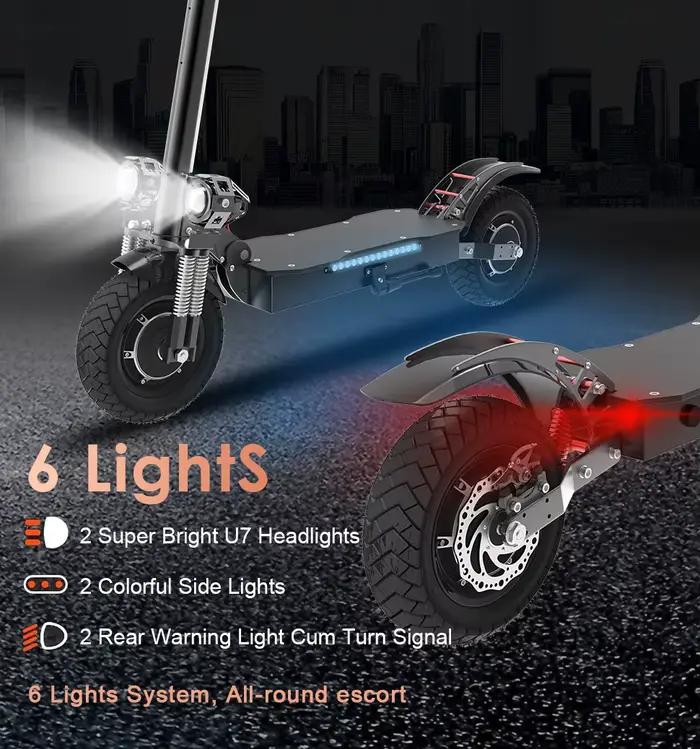 Trottinette Électrique Rika Pliable et Étanche de 75 KM/H, 60V, 48V, 1300-3200W, 10 Pouces, Entrepôt