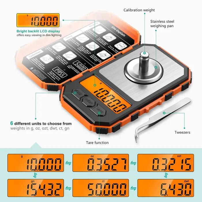 50g Mini Balance numérique 0.001g balances de haute précision Balance électronique de poche professi