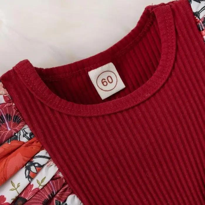 Robe d'été pour bébé fille, combinaison rayée avec nœud papillon, en coton, vêtements floraux pour n