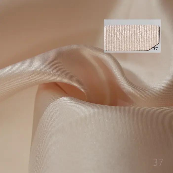 Tissu en satin sergé de couleur unie, dur et croustillant, pour robe de mariée de styliste Mikado, à