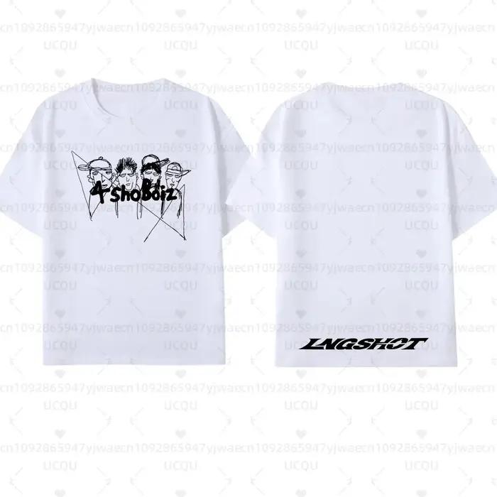 T-shirt LNGSHOT Kpop Fashion Jay Park pour hommes et femmes, t-shirt à manches courtes de haute qual