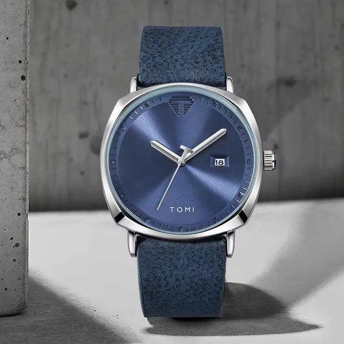 TOMI nouveau 2 pièces de luxe hommes d'affaires montre coffret cadeau Simple et décontracté hommes c