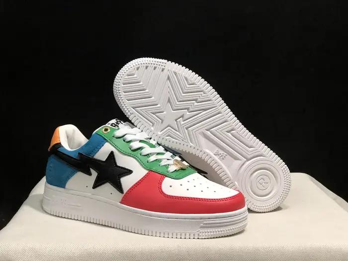A BATHING APE Chaussures de sport basses STA Shark pour hommes et femmes, style BapeGoose unisexe, B