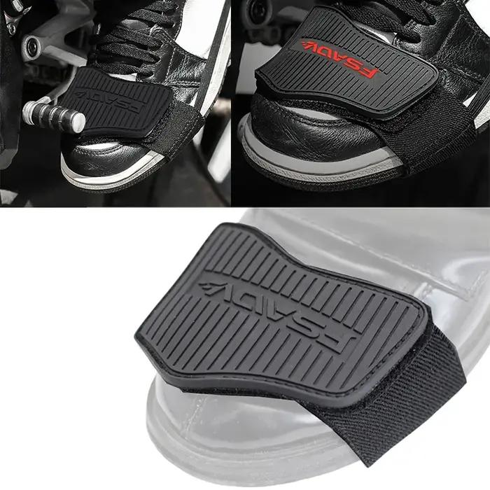 Coussinet de changement de vitesse pour moto, housse de Protection pour botte en caoutchouc, bouclie
