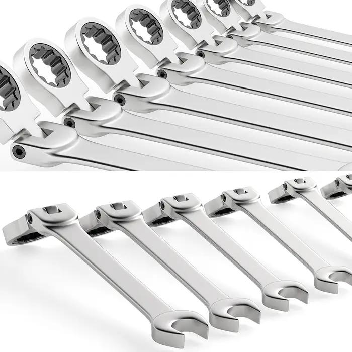 Ensemble de cliquet à tête MeaccelerFlex, acier au chrome vanadium Spblown avec sac, 6-23mm