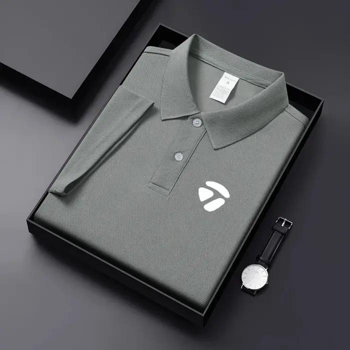 T-shirt décontracté à manches courtes et col revers pour homme, idéal printemps-été, style sport gol