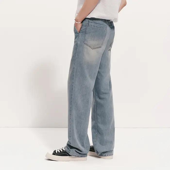 Jean Homme Semir 2026 – Coupe Droite Délavée, Style Urbain Décontracté, Confort Quotidien, Tendance