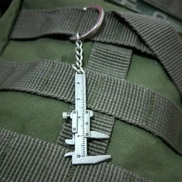 Porte-clés pied à coulisse créatif pour hommes et femmes, accessoires de bijoux, cadeau de noël, Gad