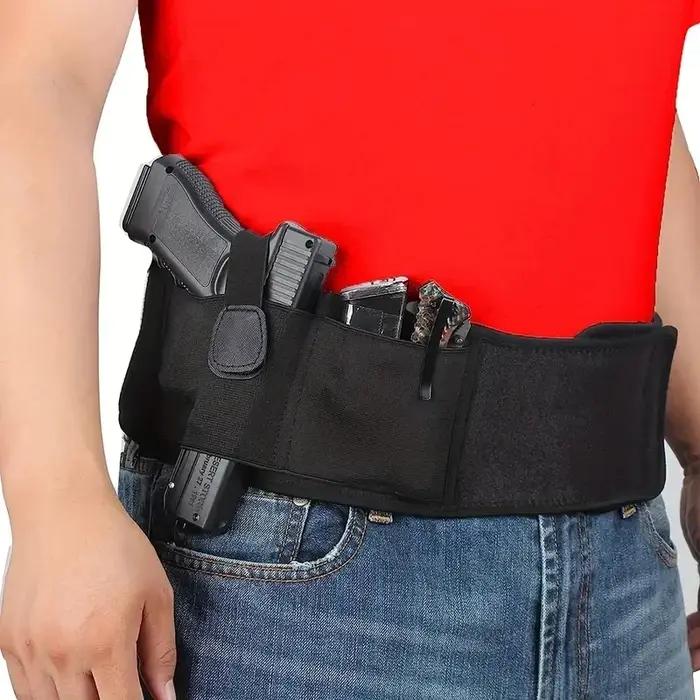 Ceinture de taille tactique pour hommes, pour transport dissimulé, étui pour pistolet de chasse/Fitn