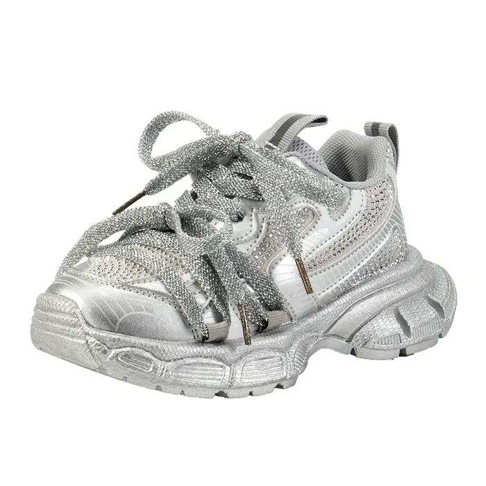 Baskets coordonnantes de style coréen pour enfants, chaussures de sport douces, confortables, décont