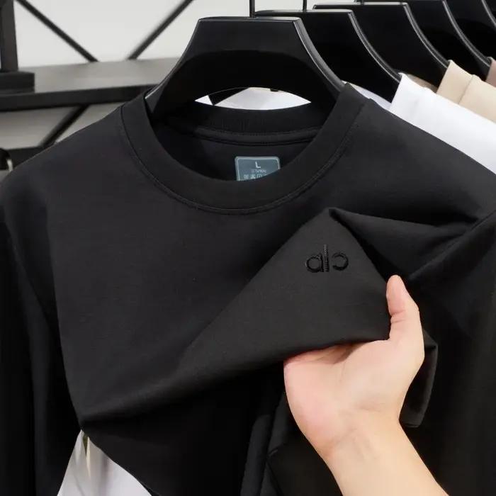 T-shirt pour homme, nouvelle mode estivale, couleur unie, haute qualité, 100% coton pur, design impr