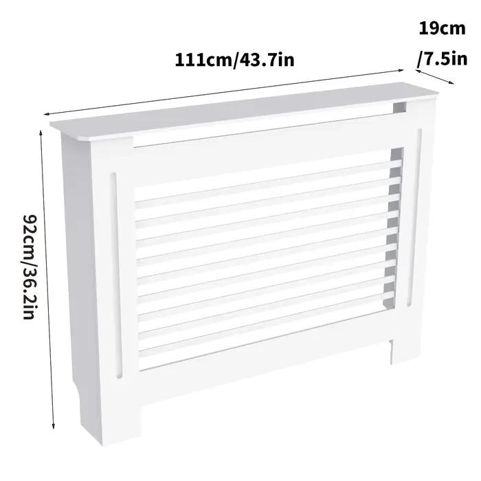 Couvercle de radiateur Super haut de 100CM, étagère à gril solide, armoire en MDF, Style moderne Ver