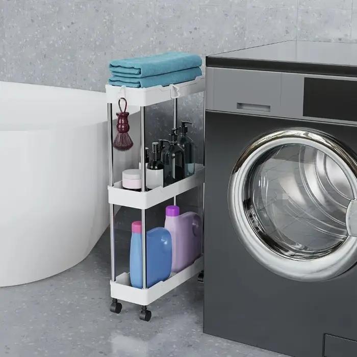Chariot utilitaire roulant à 3/4 niveaux, 1 pièce, étagère de rangement, espace mobile, cuisine sall