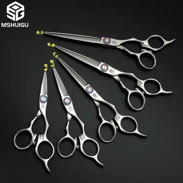 MSHUIGU Ciseaux à cheveux professionnels multifonctionnels, ciseaux à effiler 440C 4-6,5 pouces, out