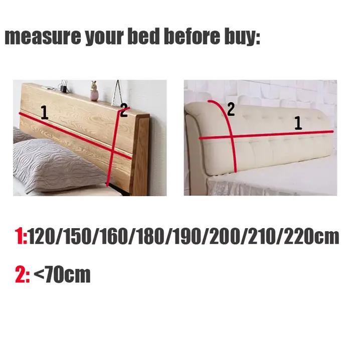 Housse de tête de lit en velours doux et épais pour chambre à coucher protection contre la poussière et l'humidité occassions spéciales cadeau de mariage anniversaire