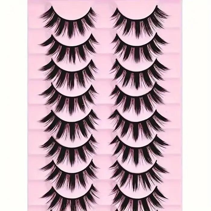 Outils de maquillage épais pour les yeux, 2 boîtes de 20 paires d'extensions de légumineuses et de p