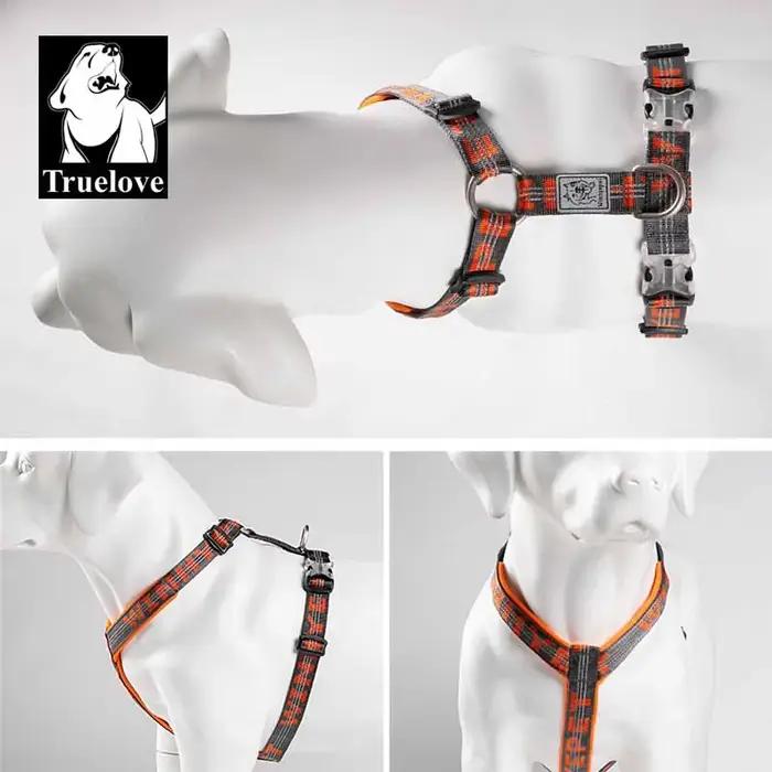 TRUELOVE harnais pour animaux de compagnie gilet sangle de poitrine pour chien chat marche en plein air course escalade