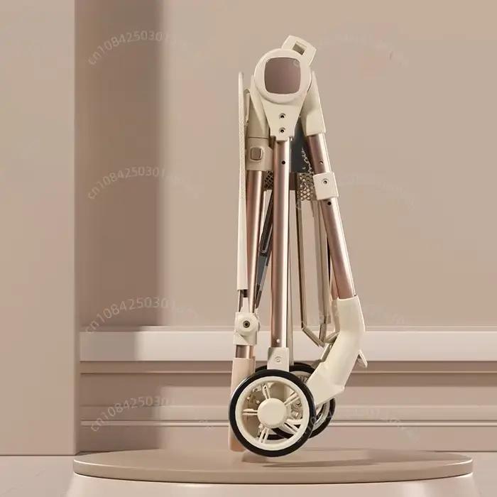 Poussette bébé parapluie ultra-légère pour voyages et escalades de salle à manger avec dossier réglable pour confort optimal