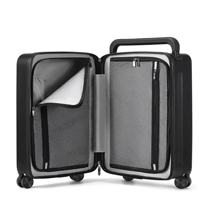 Valise de Voyage à Roulettes avec Fermeture Éclair, Bagage à Main, Trolley TSA, Mot de Passe, USB, 2