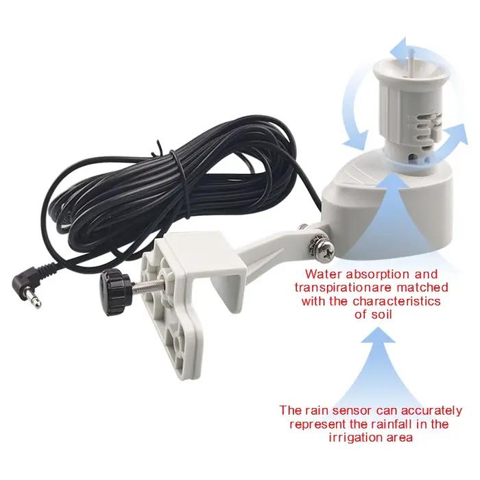 Capteur de pluie filaire, dispositif connecté pour maison et jardin, Kit de minuterie d'irrigation,