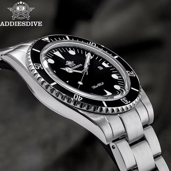 ADDIESDIVE montre analogique de luxe pour hommes BGW9 lunette en céramique lumineuse bulle miroir ve