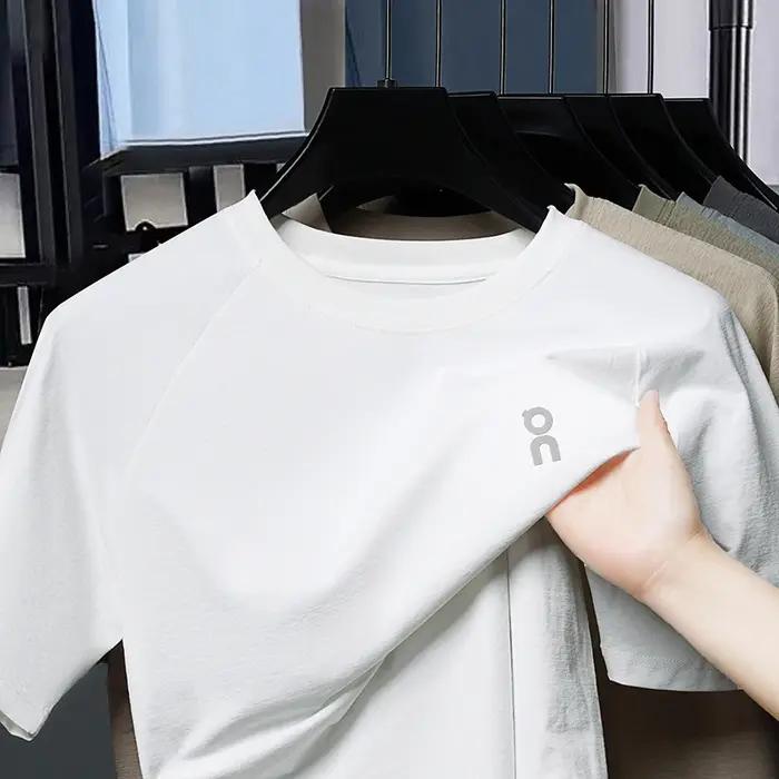 T-shirt imprimé à manches courtes pour homme, nouvelle collection été 2026, léger, col rond, coupe a