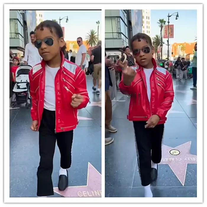 MJ Michael Jackson Veste de salle de bain en jean avec fermeture éclair, vêtements d'extérieur décon