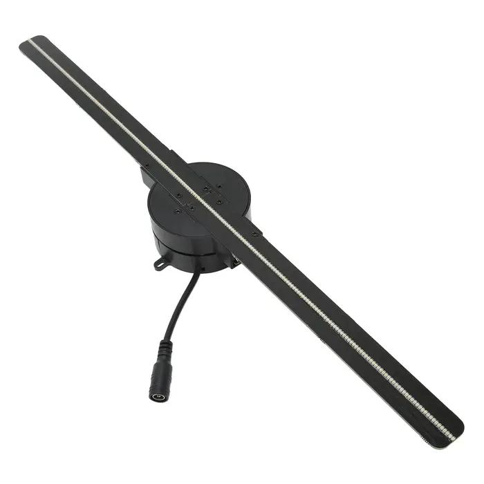 Ventilateur d'hologramme 3D, projecteur 3D WiFi 16,5 pouces, 2000x224, avec 224 perles lumineuses LE