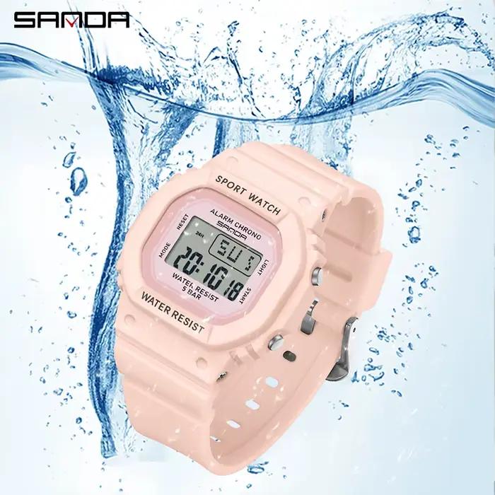 SANDA garçons filles LED montre numérique enfants montre de sport pour montre électronique étanche e