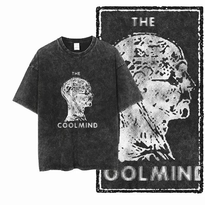 ZF STREETWEAR imprimé coton lavé à l'acide graphique exclusif unisexe t-shirt Cool Vintage rétro hom