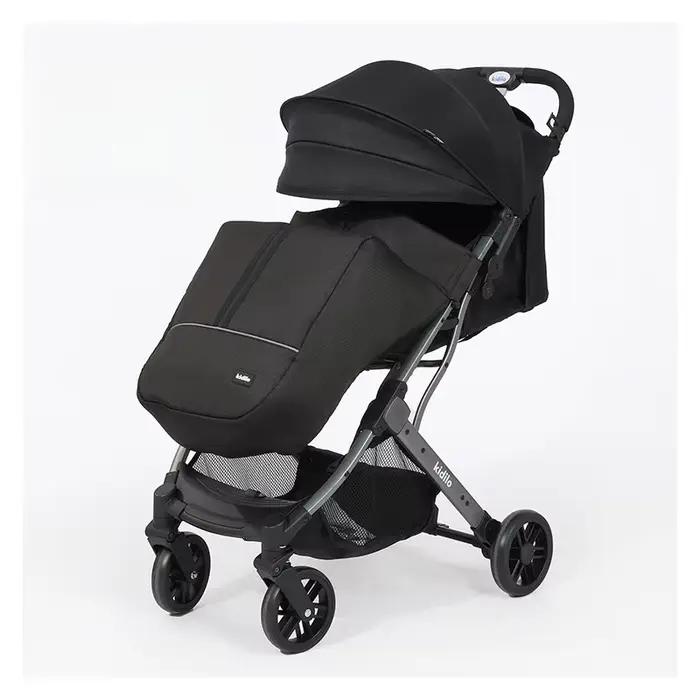 Poussette pour bébé à Absorption des chocs, paysage élevé, portable, pliable, de voyage, assise et a
