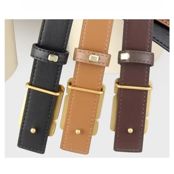 Ceintures en cuir véritable de Style coréen pour femmes, Corsets pour robe, ceintures avec boucle do
