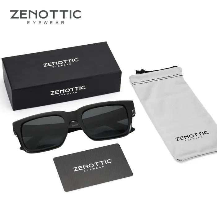ZENOTTIC-Lunettes de soleil rectangulaires polarisées pour hommes et femmes, protection UV400, lunet
