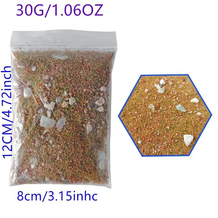 1.058 oz/sac bricolage modèle mélangé avec poudre d'herbe de pierre, simulation de pelouse, aménagem