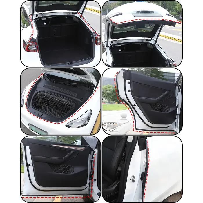 Kit de bande de joint de porte de voiture, isolation phonique en caoutchouc, coupe-froid pour les re