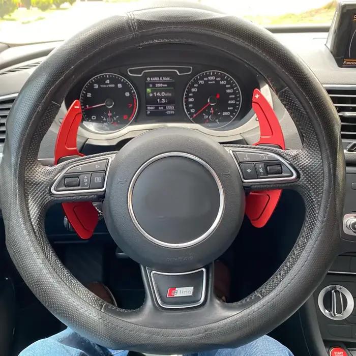 Extension de changement de vitesse pour volant de voiture, 2 pièces, en aluminium, pour AUDI A3 S3 A