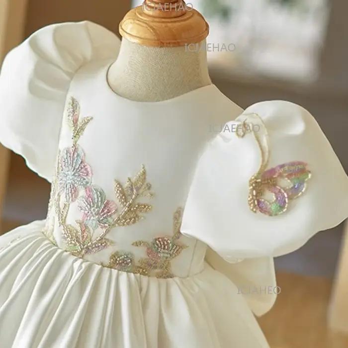 Robe de princesse pour bébé fille, tenue de fête d'anniversaire, robe de demoiselle d'honneur pour e