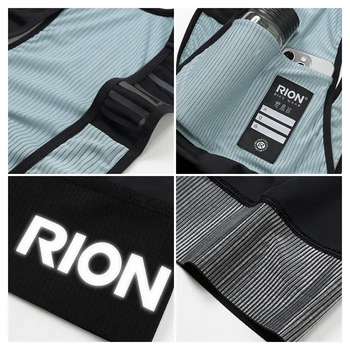 RION Ensemble de sport d'été pour homme : short à bretelles, tenue sans manches, vêtements de cyclis