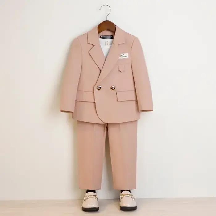 Costume de Spectacle de Piano Noir pour Garçon Adolescent, Tenue de Cérémonie de Remise de Diplôme,