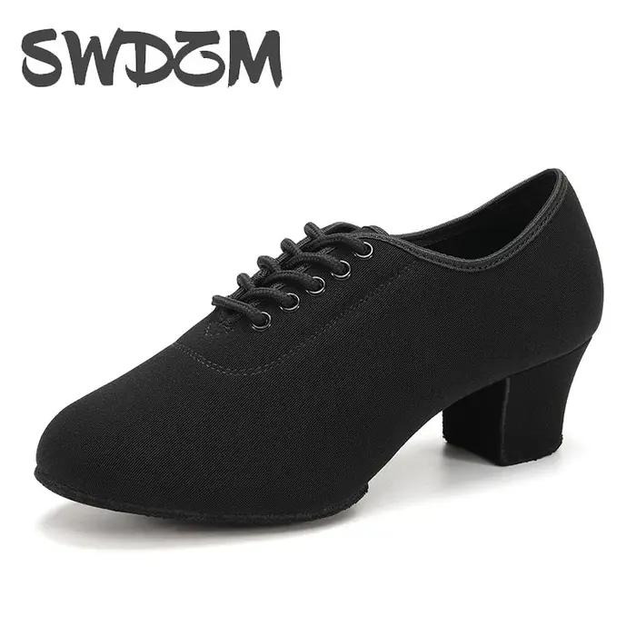 Chaussures de danse latine pour hommes et femmes, chaussures de salle de RhOxford, baskets d'entraîn