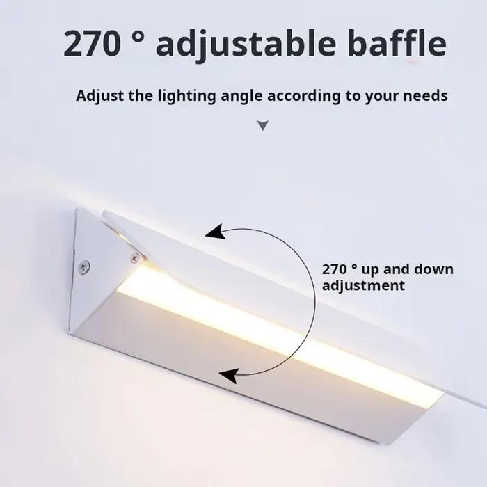 Applique murale LED d'intérieur en alliage d'aluminium, Angle réglable, pour la maison, le salon, la