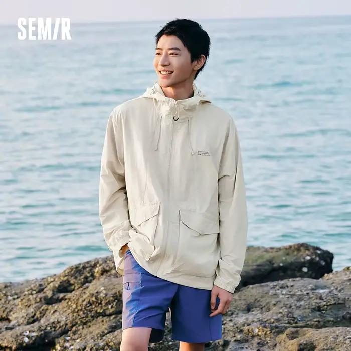 Veste UV Homme Semir 2026 à Capuche Coupe Ample Sensation Fraîche Style Couple Décontracté Tendance