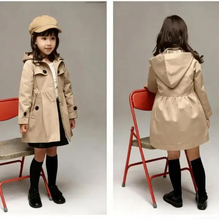 Veste coréenne pour enfants, version printemps-automne, cardigan de couleur unie, longue veste décon