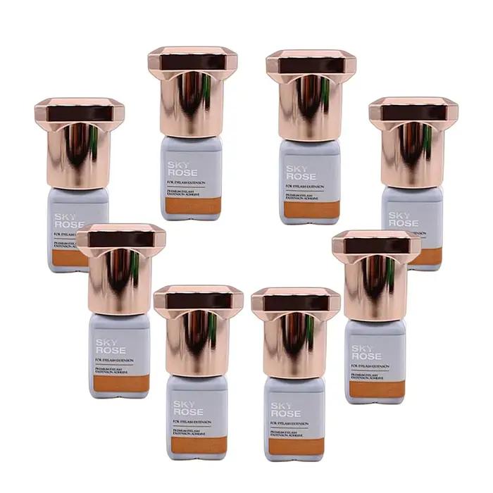 Colle Rose ciel forte à séchage rapide pour Extensions de cils, 5/10 pièces, 5ml, rétention adhésive
