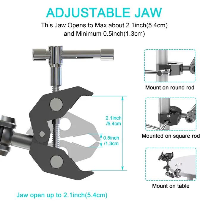 Support de téléphone avec Super pince pour tapis roulant vélo guidon poussette chariot de golf pot support de musique occasionnels spéciaux